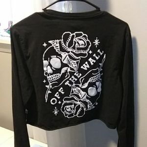 Vans long sleeved crop top